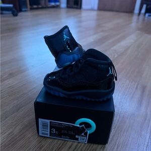 Nike Air Jordan Retro 11 XI Gamma Blue Black Toddler TD Baby Size 3C